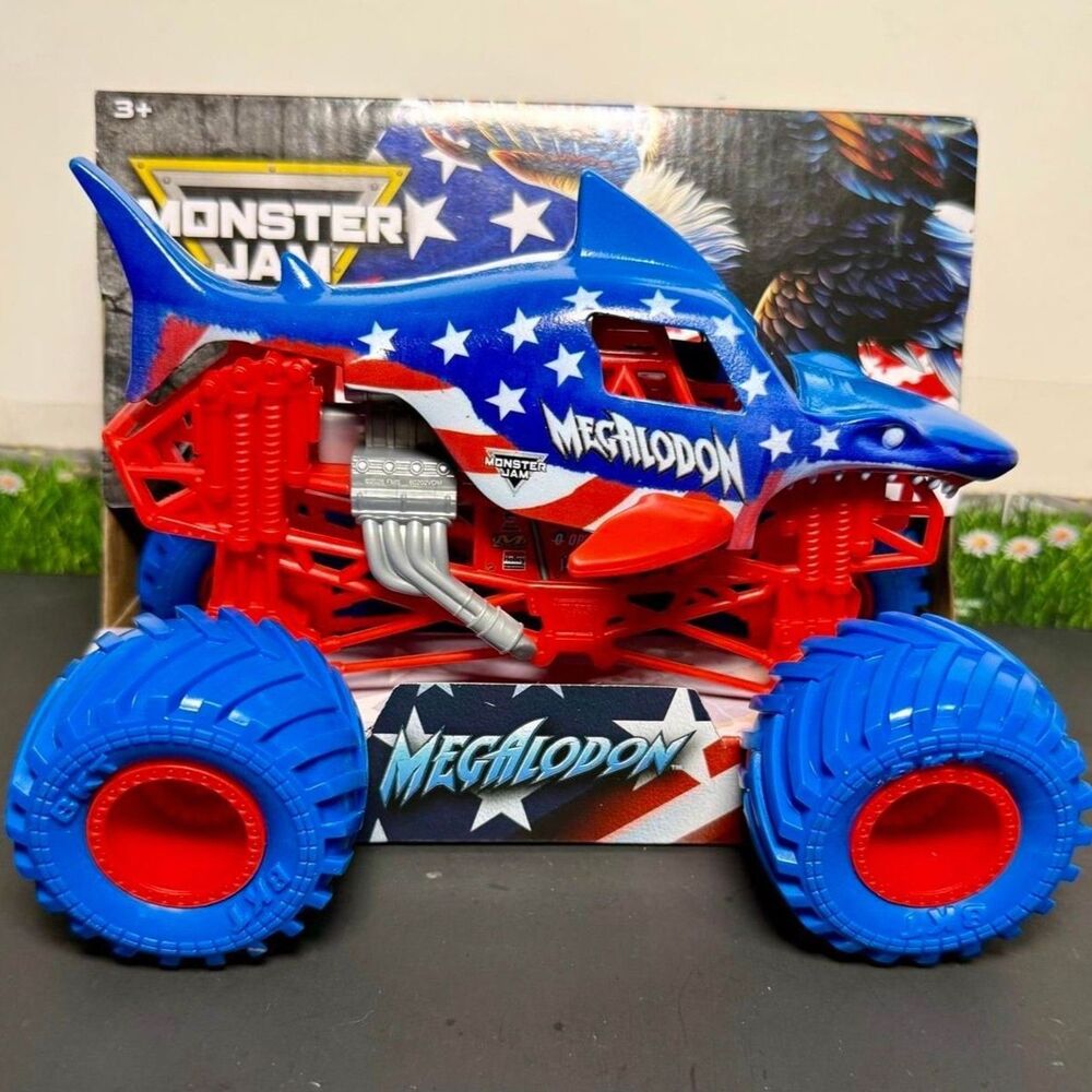 Monster Jams Stars and Stripes Series 1 2026 1:24 Megalodon